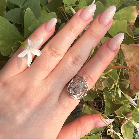 Herkimer Diamond Adjustable Ring - Picture 5 of 7